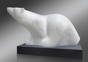 Orso polare in grandezza naturale